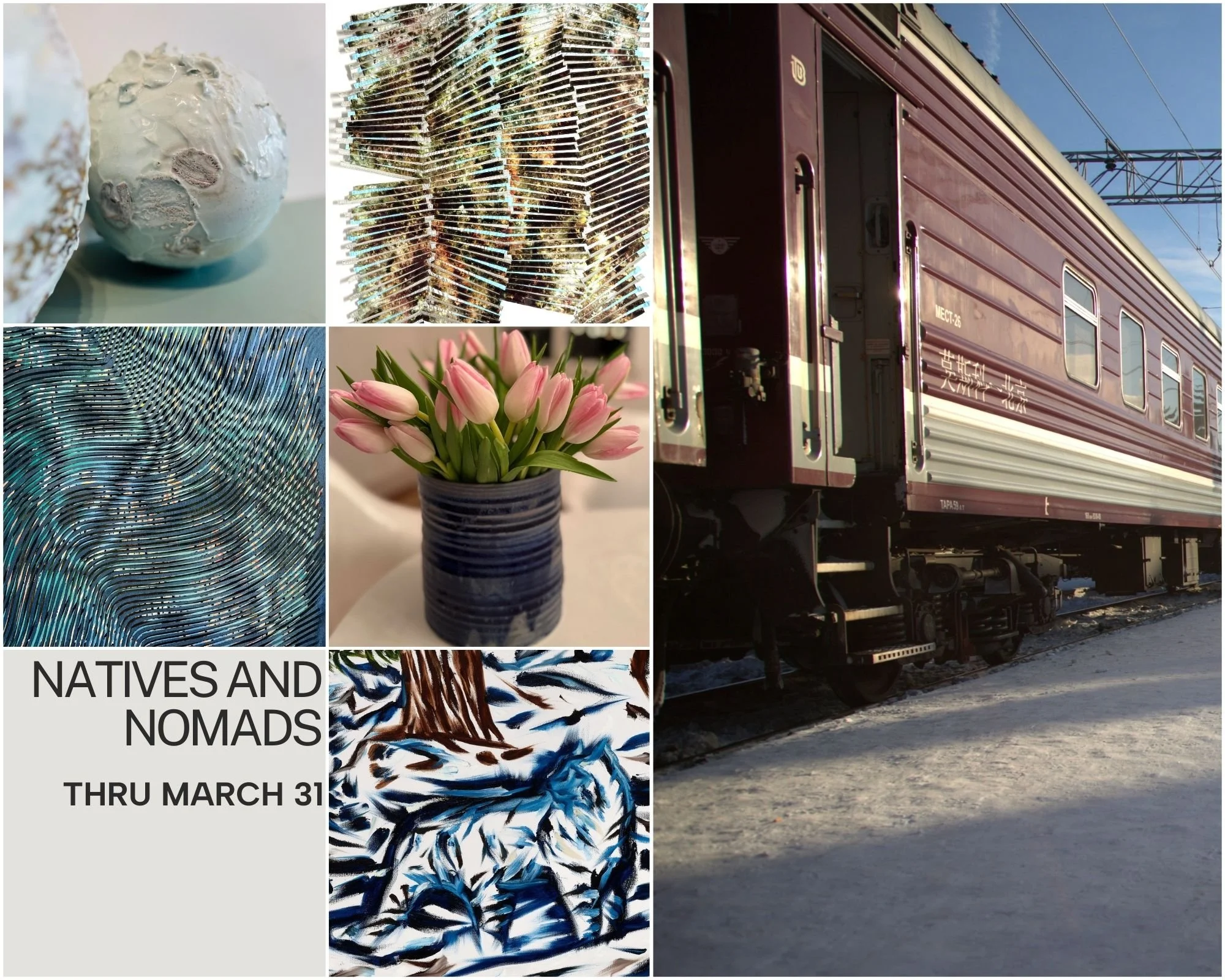 Natives and Nomads exhibition poster